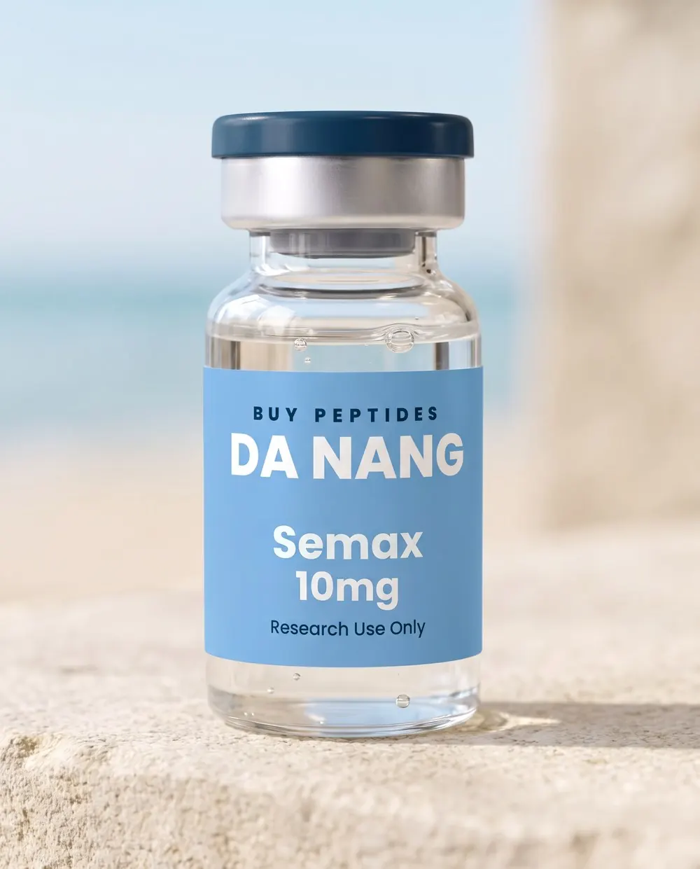 Semax 10mg research vial with the Buy Peptides Da Nang label